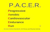 P.A.C.E.R. Progressive Aerobic Cardiovascular Endurance Run NJ Core Content Standards: 2.6 Fitness and Physical Activity.