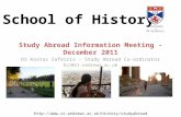 School of History Study Abroad Information Meeting - December 2011 Dr Kostas Zafeiris - Study Abroad Co-ordinator kz1@st-andrews.ac.uk .