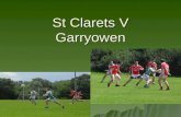 St Clarets V Garryowen IFC July 26 th 2012. St Clarets squad v Garryowen.