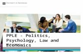PPLE - Politics, Psychology, Law and Economics Welcome!