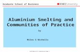 Confidential & Proprietary-Page 0 Graduate School of Business Aluminium Smelting and Communities of Practice by Miles G Nicholls.