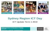 NSW Department of Education & Training Sydney Region NSW Public Schools – Leading the Way  Sydney Region ICT Day ICT Update Term.