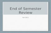 End of Semester Review Fall 2011. Round 1 Ecology, biochemistry.