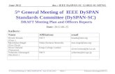 Doc.: IEEE DySPAN-SC 12-0022-01-MTNG 5 th General Meeting of IEEE DySPAN-SC June 25-28, 2012 June 2012 Yohannes Alemseged (NICT) Slide 1 5 th General Meeting.