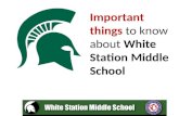Important things to know about White Station Middle School.