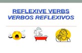 REFLEXIVE VERBS VERBOS REFLEXIVOS. Reflexive Verbs: Reflexive Verbs are used to talk about a person doing something that involves himself or herself
