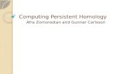 Computing Persistent Homology Afra Zomorodian and Gunnar Carlsson.