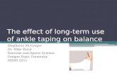 The effect of long-term use of ankle taping on balance Stephanie McGregor Dr. Mike Pavol Exercise and Sports Science Oregon State University HHMI 2011.