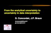 1 From the analytical uncertainty to uncertainty in data interpretation D. Concordet, J.P. Braun d.concordet@envt.fr jp.braun@envt.fr.