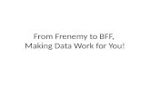 From Frenemy to BFF, Making Data Work for You!. PART 1: EXAMPLES OF DATA OUT OF CONTEXT From Frenemy to BFF, Making Data Work for You!