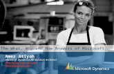 The What, Why and How Answers of Microsoft Dynamics AX Amer Atiyah Microsoft Dynamics AX Solution Architect  amer@amer-ax.com.