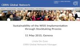Linda Orr-Easo CERN Global Network Manager Sustainability of the WSIS Implementation through Stocktaking Process 11 May 2010, Geneva.