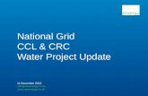 Info@uesenergy.co.uk  National Grid CCL & CRC Water Project Update 11 December 2013.