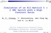 PGNET 20071 M. F. Chiang M. F. Chiang, Z. Ghassemlooy, Wai Pang Ng, and H. Le Minh Optical Communication Research Group Northumbria University, United.