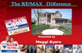 The RE/MAX Difference Presented by Meggi Byers. Selling your home Can be: Emotional Complicated Time Consuming Draining Frustrating.