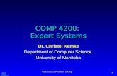 © C. Kemke Constructive Problem Solving 1 COMP 4200: Expert Systems Dr. Christel Kemke Department of Computer Science University of Manitoba.
