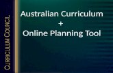 Australian Curriculum + Online Planning Tool.