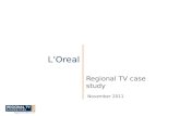 Lâ€™Oreal Regional TV case study November 2011.   RTM is the marketing bureau for Regional free to air TV