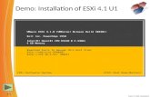 3-1 Demo: Installation of ESXi 4.1 U1 Topic 3: ESXi Installation 12.
