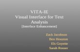 VITA-IE Visual Interface for Text Analysis [Interface Enhancement] Zack Jacobson Ben Houston Els Goyette Sarah Rosser Zack Jacobson Ben Houston Els Goyette.
