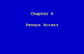 Chapter 6 Venous Access. Chapter Goal  Understand basic principles of venous access & IV therapy, as well as relate importance of employing appropriate.