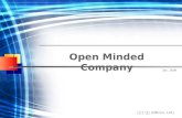 Open Minded Company ( 주 ) 오엠 (OM Co., Ltd.) Jan., 2009.