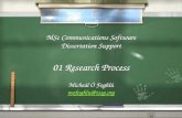 MSc Communications Software Dissertation Support 01 Research Process Mícheál Ó Foghlú mofoghlu@tssg.org Mícheál Ó Foghlú mofoghlu@tssg.org.