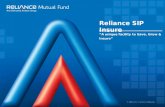 A Reliance Capital company “A unique facility to Save, Grow & Insure” Reliance SIP Insure.