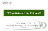 EPO Activities from China-VO Chenzhou CUI National Astronomical Observatory of China.
