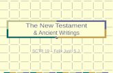 The New Testament & Ancient Writings SCTR 19 – Felix Just, S.J.