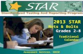 Assessment Services, SDUSD 2013 STAR Nuts & Bolts Grades 2-8 Traditional Calendar.