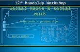 A lecturer’s perspective Social media & social work Martin Webber 12 th Maudsley Workshop.