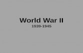 World War II 1939-1945. Objectives…  Define Fascism  Describe how the fascist governments rose to power in Italy & Germany.