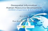 Background  Concept & Purpose of the Geospatial Information HRD  Model of the Geospatial Information HRD  HR Development Policies  KOREA's Experience.