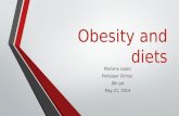 Obesity and diets Mariana Lopez Professor Ochoa 8th pd May 21, 2014.
