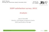 TSGs SA #58, Barcelona 1 © 3GPP 2012 Annex to SP-120885 3GPP TSG SA Meeting #58, Barcelona, Spain, December 2012 3GPP satisfaction survey, 2012 Analysis.