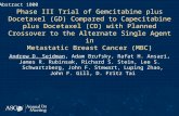 Phase III Trial of Gemcitabine plus Docetaxel (GD) Compared to Capecitabine plus Docetaxel (CD) with Planned Crossover to the Alternate Single Agent in.