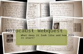 Holocaust Webquest What does it look like and how does it start?