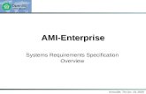 Knoxville, TN Oct. 19, 2009 AMI-Enterprise Systems Requirements Specification Overview.