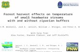 Forest harvest effects on temperature of small headwater streams with and without riparian buffers Steven M. Wondzell, Jack E. Janisch, William J. Ehinger,