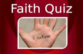 Faith Quiz.  16  26  36 How many times does the word ‘faith’ appear in the Old Testament (N.I.V.)?