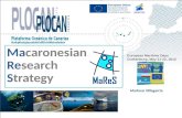 Marimar Villagarcía Macaronesian Research Strategy European Maritime Days Gothenburg, May 21-22, 2012.