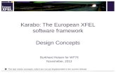 Burkhard Heisen for WP76 Novemeber, 2013 Karabo: The European XFEL software framework Design Concepts The star marks concepts, which are not yet implemented.