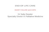 END-OF-LIFE CARE HEART FAILURE and COPD Dr Sally Reeder Specialty Doctor in Palliative Medicine.
