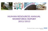 HUMAN RESOURCES ANNUAL WORKFORCE REPORT 2012/2013.