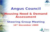 Client Logo Here Angus Council Housing Need & Demand Assessment Steering Group Meeting 16 th December 2009.