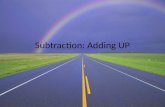 Subtraction: Adding UP. Category 1 The whole is a multiple of ten.