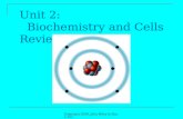 Copyright 2009, John Wiley & Sons, Inc. Unit 2: Biochemistry and Cells Review.