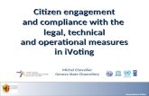Chancellerie d'Etat Michel Chevallier Geneva State Chancellery Citizen engagement and compliance with the legal, technical and operational measures in.