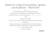 Model for Ullage Flammability, Ignition and Explosion – BlazeTank by N. Albert Moussa and Venkat Devarakonda BlazeTech 24, Throndike St, Cambridge, MA.